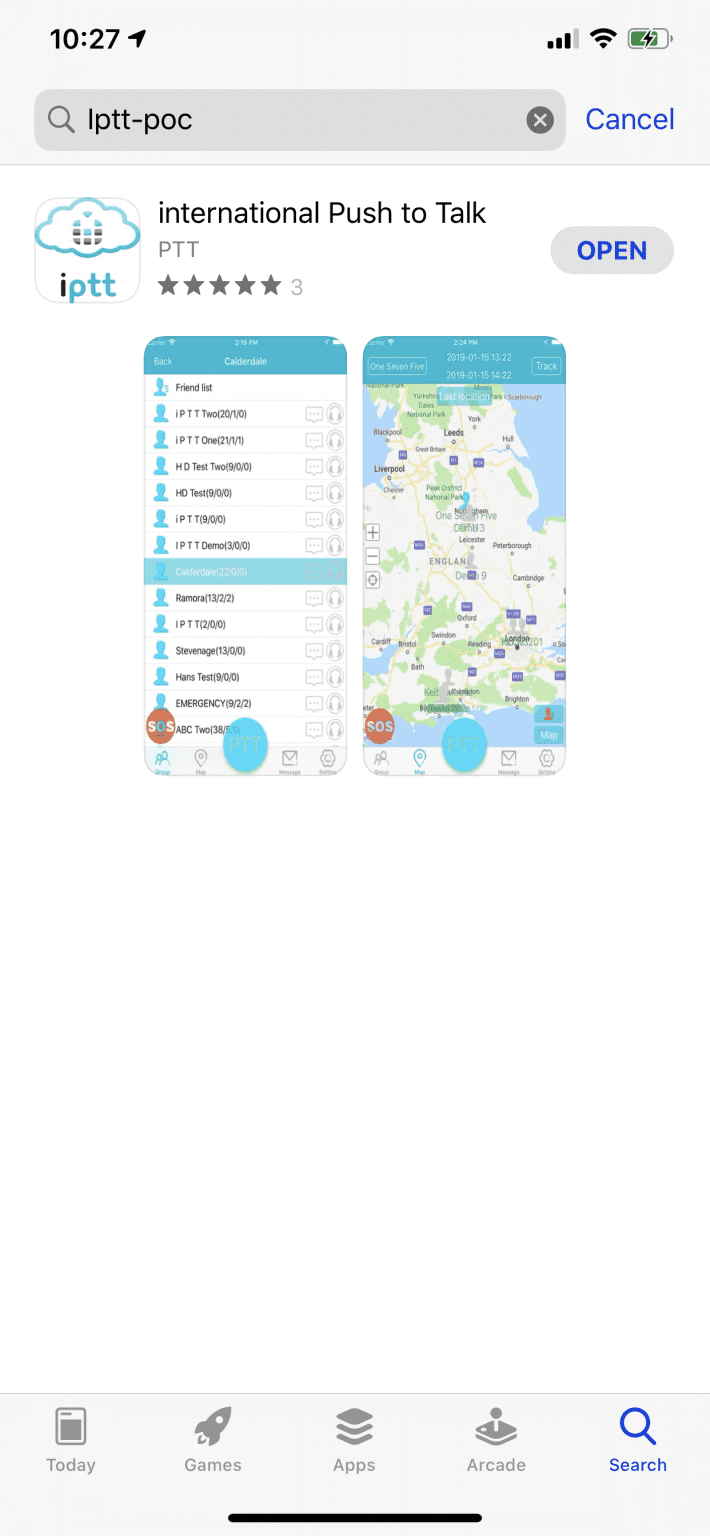 iPTT Apps for Android, iOS & Windows