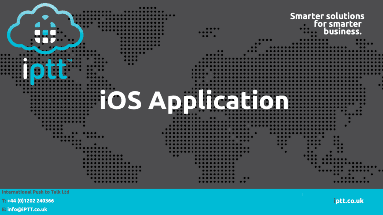 New iPTT iOS PTT App Guide